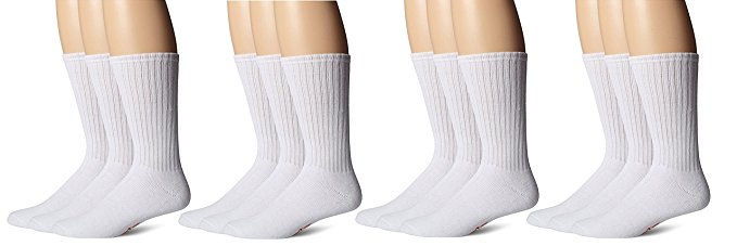 Dockers Men's 6 Pack Cushion Comfort Sport Crew Socks