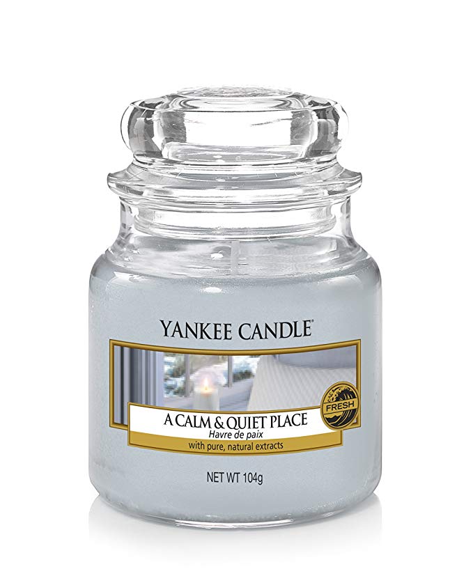 Yankee Candle Calm and Quiet Place Jar, Grey, 5.8 x 5.8 x 8.6 cm