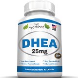 DHEA Supplement Pills 25mg for Men and Women Ultimate Nutrition to Balance Hormone Help to Anti-Aging Increase Energy Improve Mood Libido Booster for Male and Female Protect Immune System