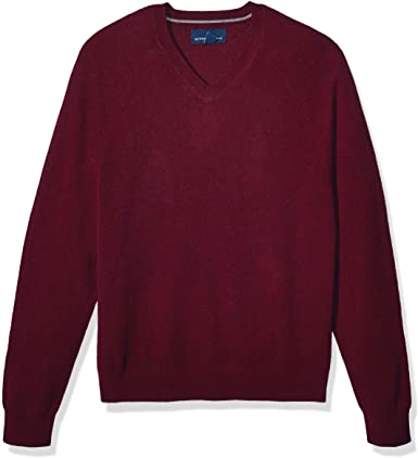 Buttoned Down Men's Cashmere V-Neck Sweater