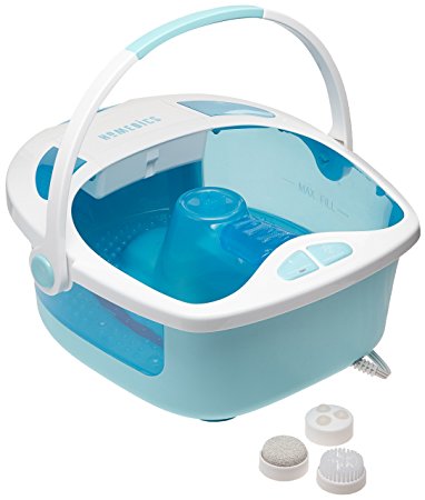HoMedics Shower Bliss Foot Spa, Shower massage water jets, Pedicure center with 3 attachments, Toe-touch control, FB-625H