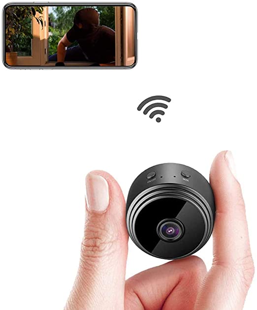 Hidden Mini Spy Camera with Audio and Video Live Feed WiFi with Cell Phone App Wireless Recording-1080P HD Mini Nanny Cams Wireless for Indoor/Outdoor/Spy