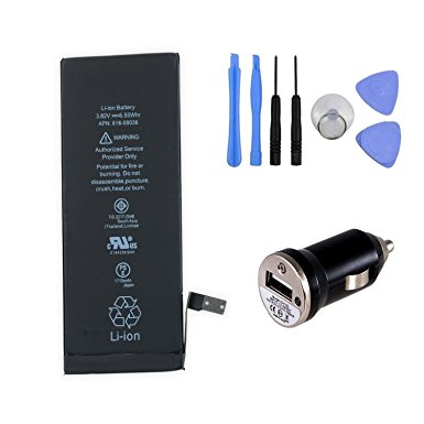 Battery Charger Internal Lithium Replacement For Apple iPhone 6 4.7" 1810mAh with USB Charger