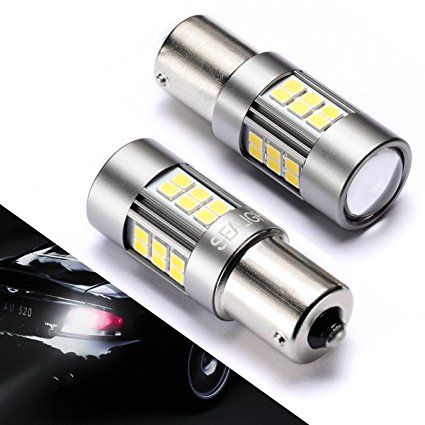 1156/1141 LED Light Bulbs, SEALIGHT Backup Lights 1003/3014 Tail Lights Reverse Lights Automotive Xenon White 6000K 27 SMD (Pack of 2)