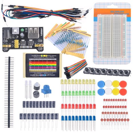 Diymall® Electronic Fans Kit Breadboard Cable Resistor Capacitor LED Potentiometer for Arduino Learning Kit