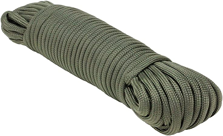 Extreme Max 3008.0478 OD Green 5/32" x 50' Type III 550 Paracord