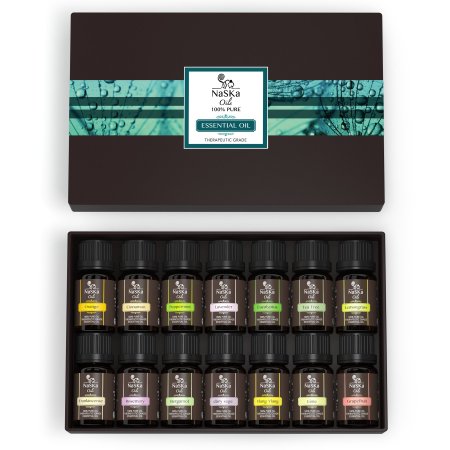 One Day Sale Pure Therapeutic Grade Aromatherapy Essential Oils Gift Box with 14 Bottles of 10ml each Great Gift  Free Shipping