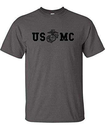AW Fashions Marine Corps Bull Dog Front and Back Premium Men's T-Shirt