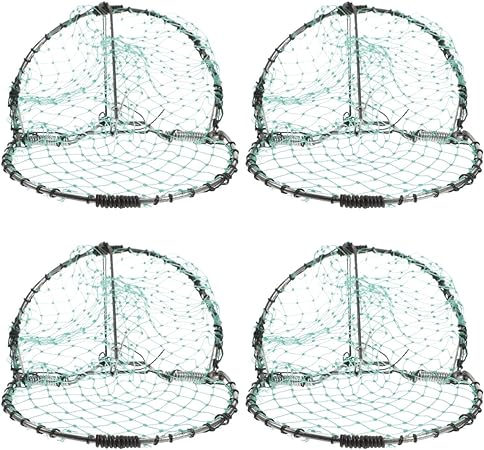 CLISPEED 4pcs Bird Net Starling Traps Bird Mesh Sparrow Cage Quail Catcher Garden Supplies Bird Trap Netting Outdoor Pigeon Chicken Coop Polyethylene Mesh Traps