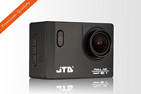 JTD ® J-EXP 2.0 Premium Sport DV Action Camera 12MP 1080P 170 Degree Angle Anti-Glare Coating Lens Sport Camera Waterproof Cam DV Camcorder Outdoor for Bicycle Motorcycle Diving Swimming (Black)