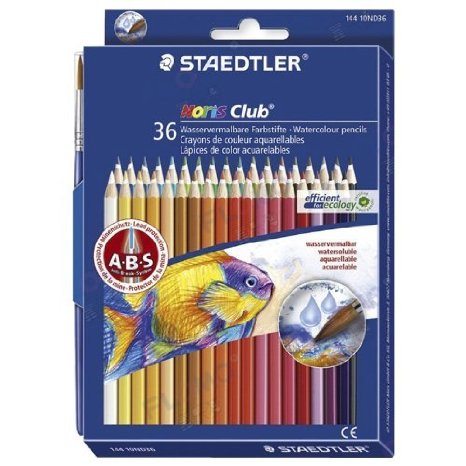 Staedtler Watercolor Pencils, Box of 36 Colors (14410ND36)