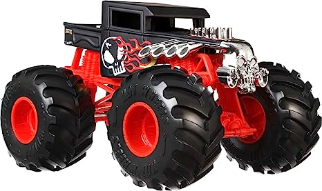 Hot Wheels Monster Trucks Oversized Bone Shaker, 1:24 Scale Die-Cast Toy Truck