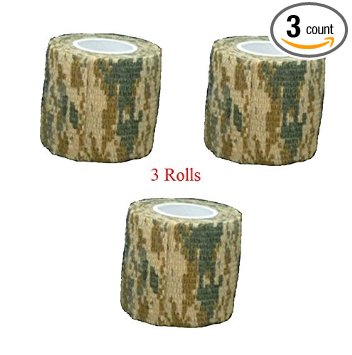 Protective Camouflage Camo Fabric Wrap (3 Rolls)