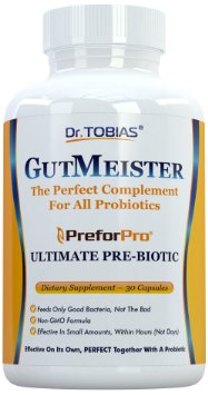 Dr. Tobias Ultimate Prebiotic - The Perfect Complement & Boost For Every Probiotics Supplement - Probiotic Booster PreforPro -