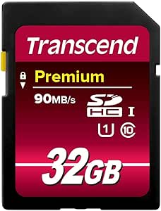 Transcend 32 GB High Speed 10 UHS Flash Memory Card, 90/25 MB/s (TS32GSDU1)