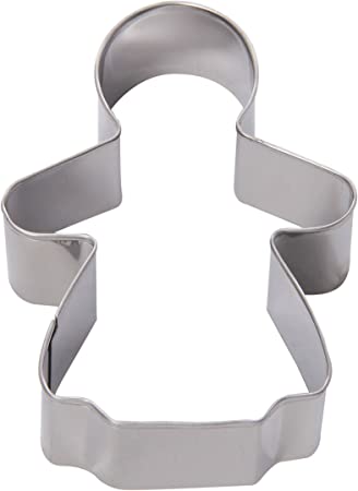 Fox Run Gingerbread Girl Cookie Cutter, 3-Inch, Stainless Steel