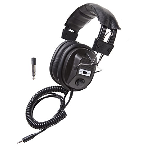 Califone 3068AV Stereo/Mono Headphones, 3.5 mm Stereo Plug, Black