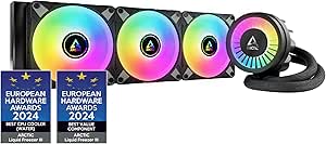 ARCTIC Liquid Freezer III 360 A-RGB - PC à refroidissement par eau, refroidisseur d’eau tout-en-un pour processeur AIO, Compatible Intel LGA1851/1700 et AMD AM5/4, Pompe à commande PWM efficace - Noir