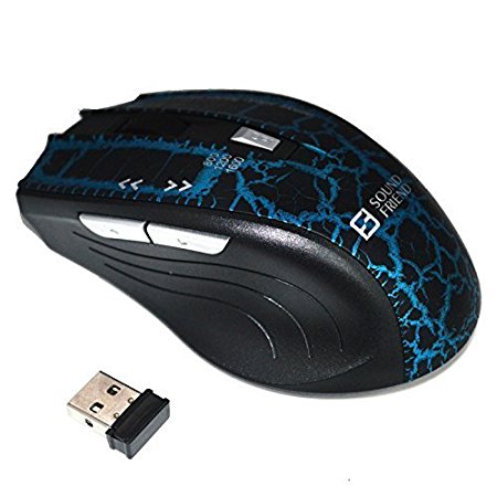 Fashionlive 2.4GHz Wireless Optical Gaming Mouse Mobile Mice With USB Receiver for Web Scrolling PC Computer Laptop Notebook Macbook