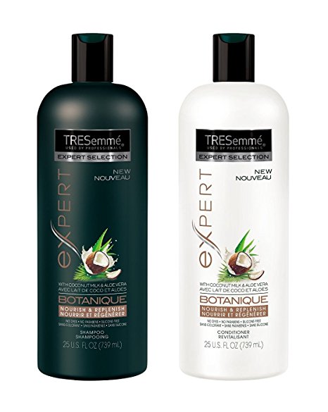 Tresemme Expert Selection - Botanique - Nourish & Replenish - Shampoo & Conditioner Set - Net Wt. 25 FL OZ (739 mL) Per Bottle - One Set