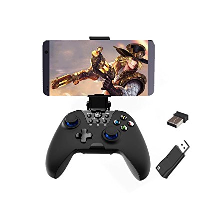 Bounabay FlyDigi X9ET Pro Motion Sensing Wireless Controller Game Pad for Android Smartphone Tablet PC TV with Bracket and game controller adapter