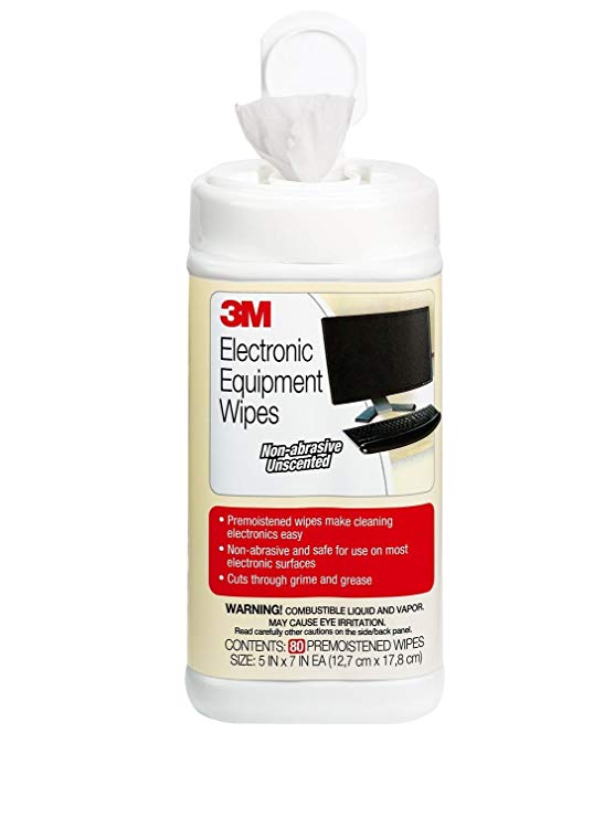 3M Antistatic Wipes, 80-Count Canister (CL610)