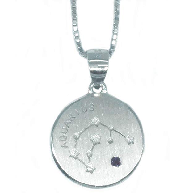 Helen de Lete 12 Constellation Sign Sterling Silver Choker Necklace