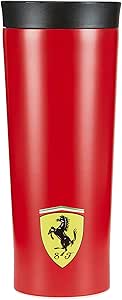 Scuderia Ferrari - Race Water Bottle - Brushed Steel - 460ml/15oz