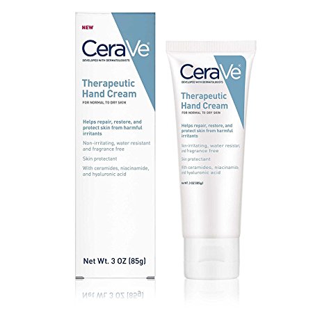 CeraVe Therapeutic Hand Cream For Normal to Dry Skin 3 Ounce (Pack Of 2)