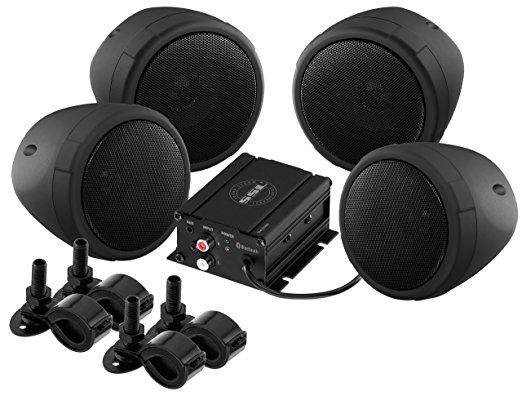 Sound Storm Laboratories SMC90BB Bluetooth Motorcycle/UTV Speaker & Amplifier System