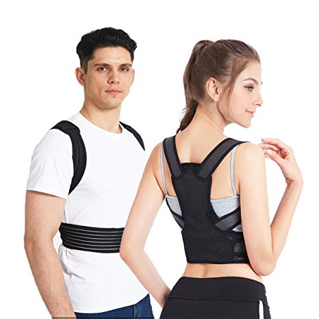 Slimerence, Adjustable Posture Corrector Back Shoulder Lumbar Waist Support Brace Back Brace Support Belt Posture Correction for Men and Women