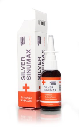 Silver SinuMax Nasal Spray and Decongestant - Quick and Natural Sinus Headache and Pressure Remedy