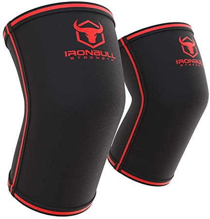 Iron Bull Strength Elbow Sleeves 5mm (1 Pair) - High Performance Elbow Sleeve Support for Weightlifting, Weight Training & Powerlifting - Best Compression Straps - for Men and Women