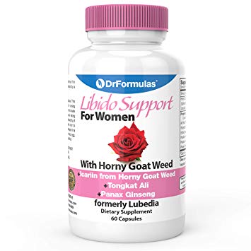 DrFormulas Libido Support for Women with Horny Goat Weed Extract with Maca, Epimedium and Icariin, (Formerly Lubedia), 60 Count