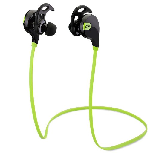 Bluetooth HeadsetTHZY Sport Bluetooth Wireless Stereo Headphone Headset Earphone wMicrophone for Apple iPhone 65s5c5 iPhone 4s4 Samsung Galaxy S5S4S3 LG PC Laptop and Other Bluetooth Device Black and Fluorescent Green