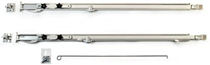 Carefree 961501WHT Fiesta White with Matching White Casting Universal Manual RV Awning Arms Set (68"-81" floorline to awning rail)