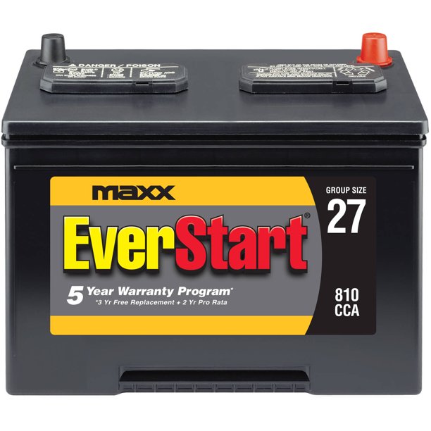 EverStart Maxx Lead Acid Automotive Battery, Group 27