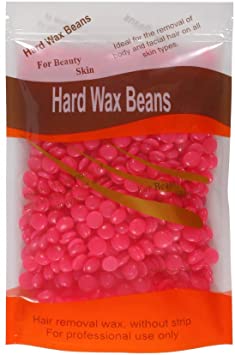 Bluezoo Strawberry Depilatory Pearl Hard Wax Beans/Brazilian Granules Hot Film Wax Bead For Hair Removal(stripless),10ounce/300g