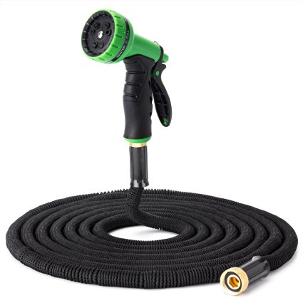 YYGIFT® 50 ft Flexible Garden Hose With 9-Function Sprayer - Expanding Pocket Water Hose - Durably Crafted - Anti-Burst,Crush-Resistant,Leak-Resistant,The Second Generation 2016