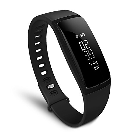 Smart Fitness Activity Band Heart Rate Blood Pressure Calorie Step Distance Counter Sleep Quality Recorder MSG Call Push USB Charger Sedentary Remind Smart Sports Bracelet IPX7