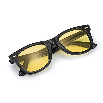 Myiaur Night Glasses Driving Anti Glare for Women & Men, HD Polarized Yellow Lens Cloudy/Rainy/Foggy/Nighttime