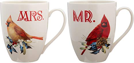 Lenox 863973 Winter Greeting 2-Piece Mr. & Mrs. Mug Set