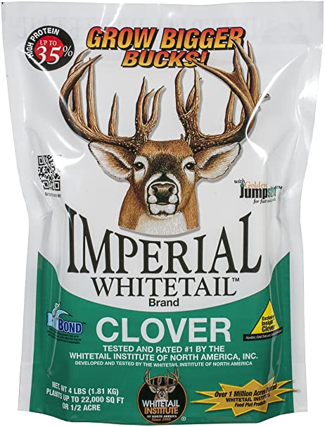 Whitetail Institute Imperial Clover Food Plot Seed (Spring and Fall Planting)