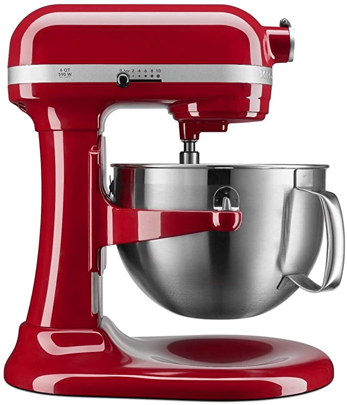 Amazon Exclusive: KitchenAid 6-qt 590 W Bowl Lift Mixer (Empire Red)