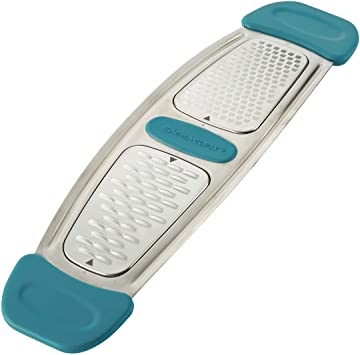 Rachael Ray 47901 Multi Stainless Steel Grater, Agave Blue