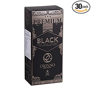 Organo Gold Gourmet Premium Black Coffee Made With Antioxidant Rich Organic Ganoderma Lucidum U.S.A. Packaging (1 Box)