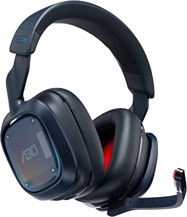 Logitech G Astro A30 Lightspeed Wireless Gaming Headset, Bluetooth, Dolby Atmos/3D Audio Compatible, Detachable Boom, 27h Battery, for Xbox, PS5, PS4, Nintendo Switch, PC, Android - Navy