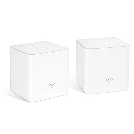 Tenda Nova Whole Home Mesh WiFi System - Replaces AC WiFi Router and Extenders, Dual Band, Works with Amazon Alexa, Built for Smart Home Up to 3,000 sq. ft. Coverage (MW3 2-Pack).