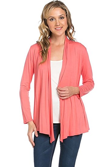 Viosi Women's Soft Comfortable Open Front Cardigan - Made in USA