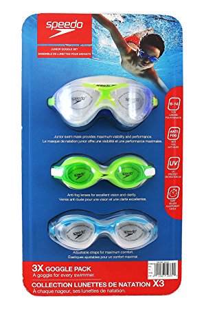 Speedo Junior Swim Goggles Set - 3 Pack